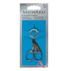 Borduurschaar Ooievaar Milward 9 cm