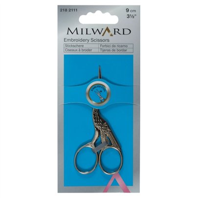Borduurschaar Ooievaar Milward 9 cm