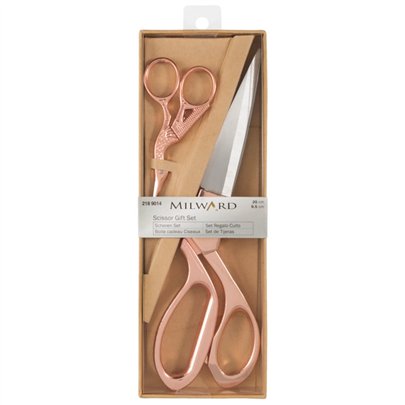 Scherenset: Schneiderschere und Stickschere: Roségold