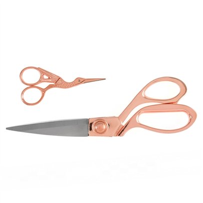 Scherenset: Schneiderschere und Stickschere: Roségold