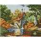 Embroidery kit Cabin Autumn Embroidery kit Cabin Autumn