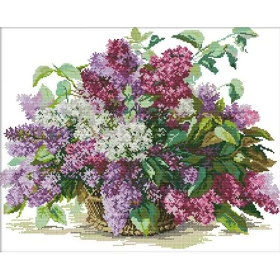 Embroidery kit Lilac
