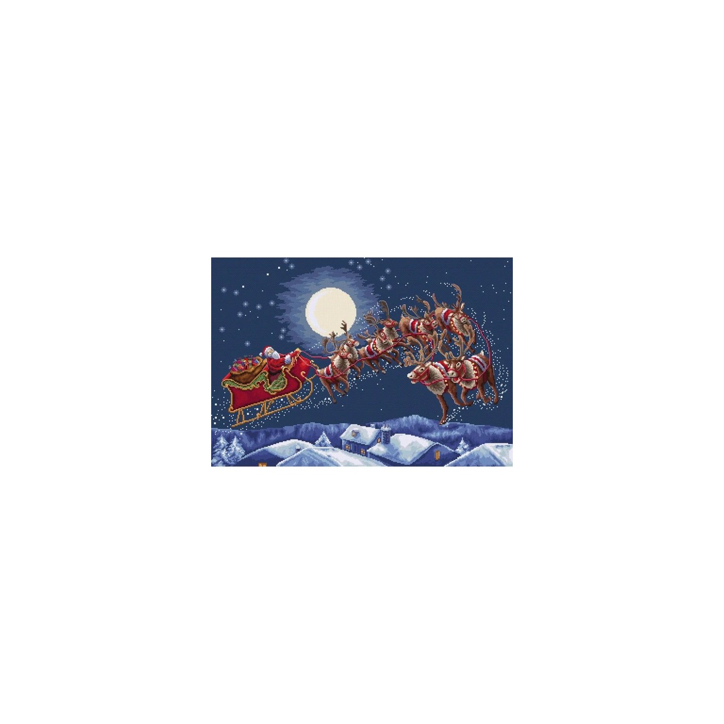 Embroidery kit Christmas Eve Flight