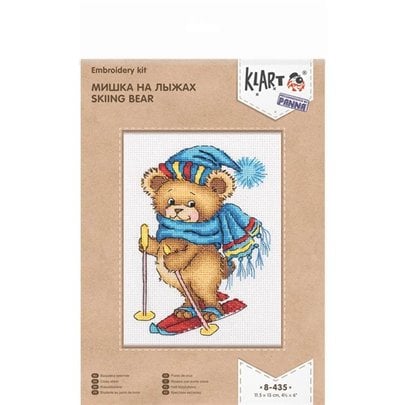 Kit de broderie Ours skieur