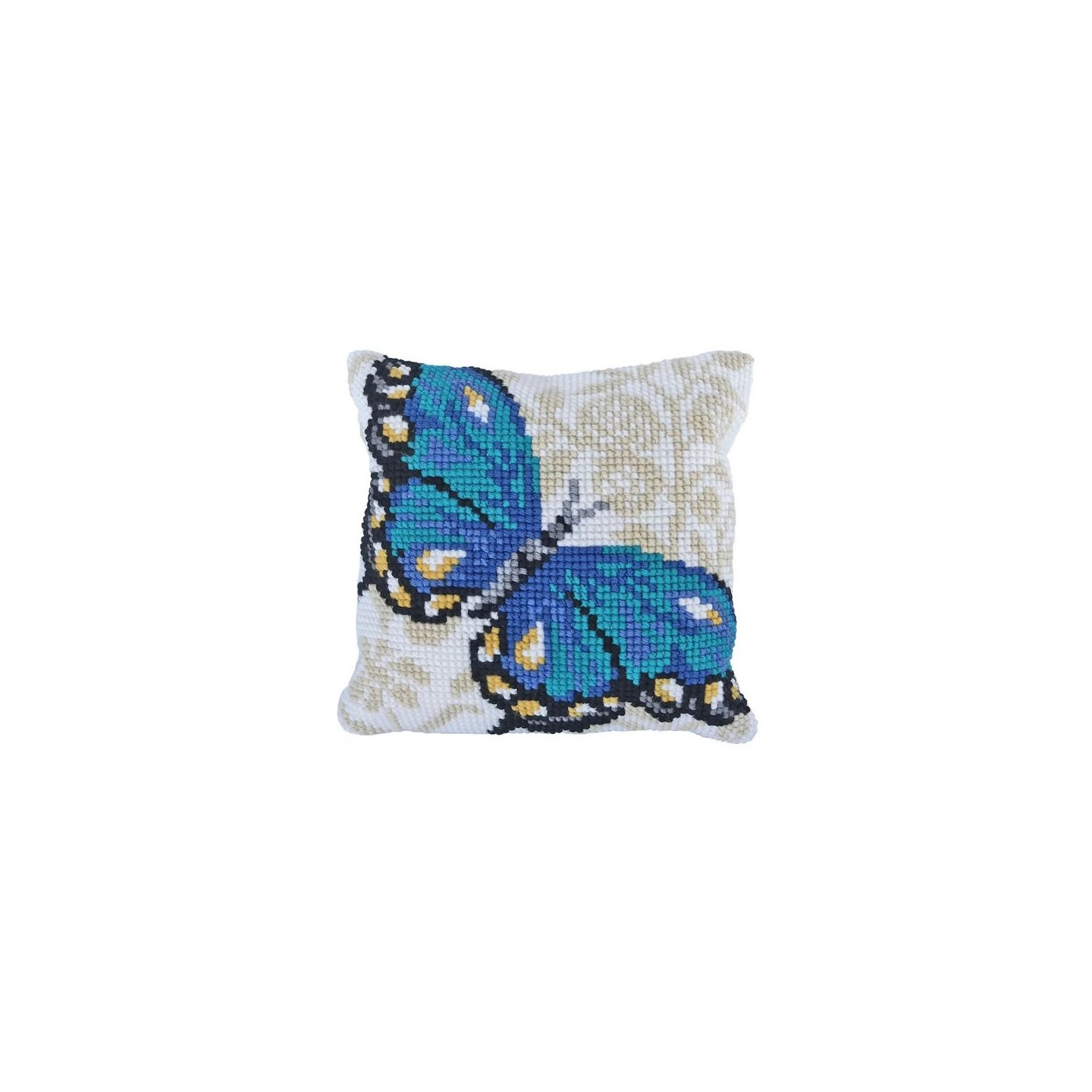 Stitch cushion kit Blue Butterfly