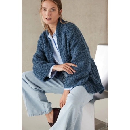 Cardigan au crochet FJ70M32