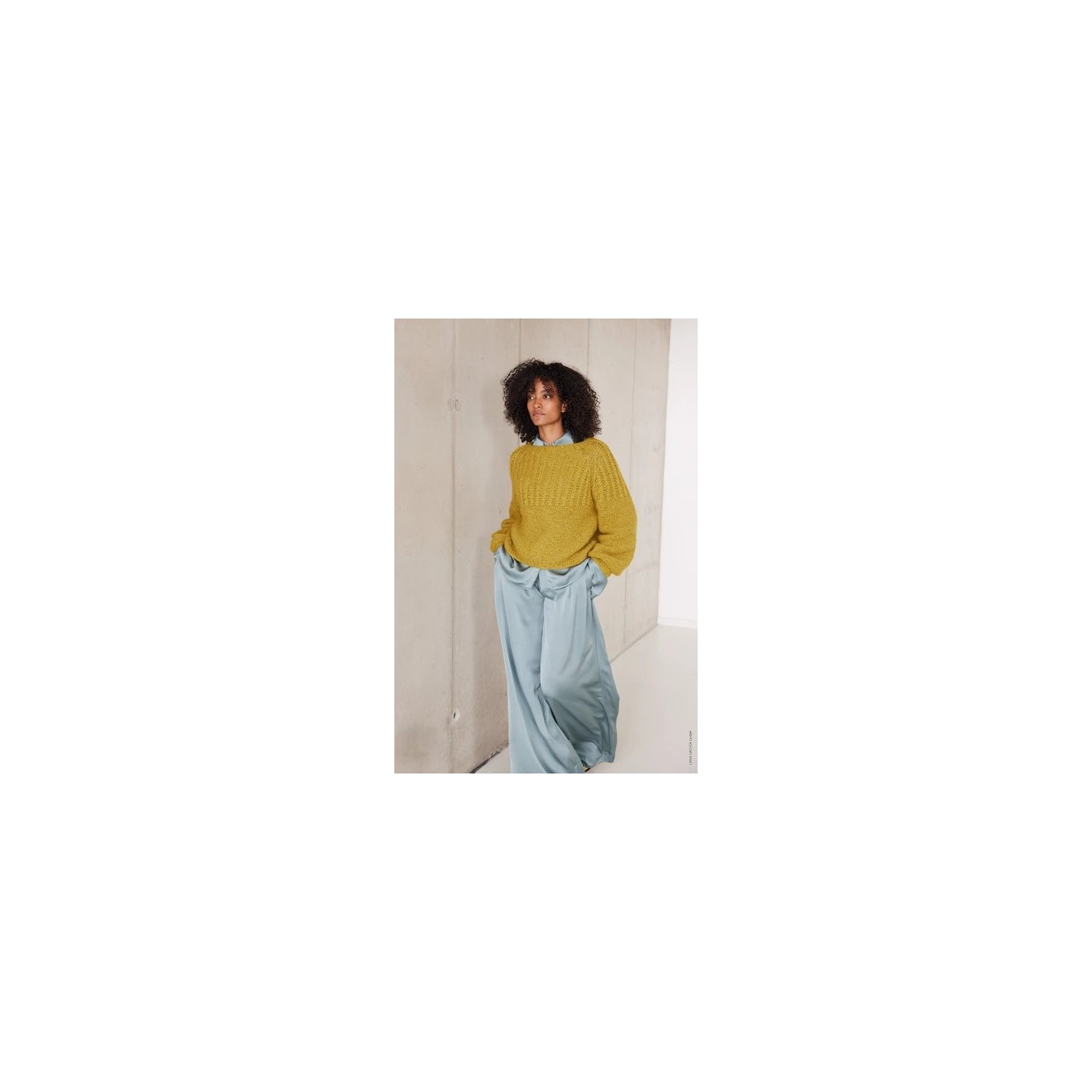 Top down raglansweater FJ70M38