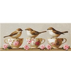 Luca-S Borduurpakket Drie sierlijke vogeltjes