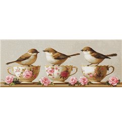 Stickset Drei zierliche Vögel Stickset Drei zierliche Vögel