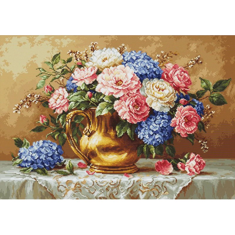Embroidery kit Golden Bloom Embroidery kit Golden Bloom