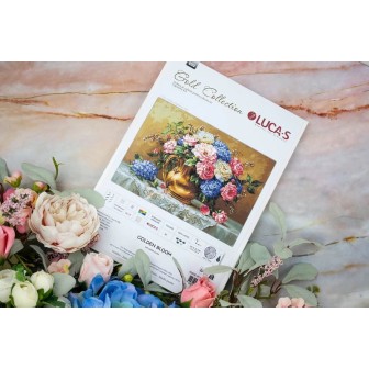 Luca-S Borduurpakket Weelderig boeket bloemen
