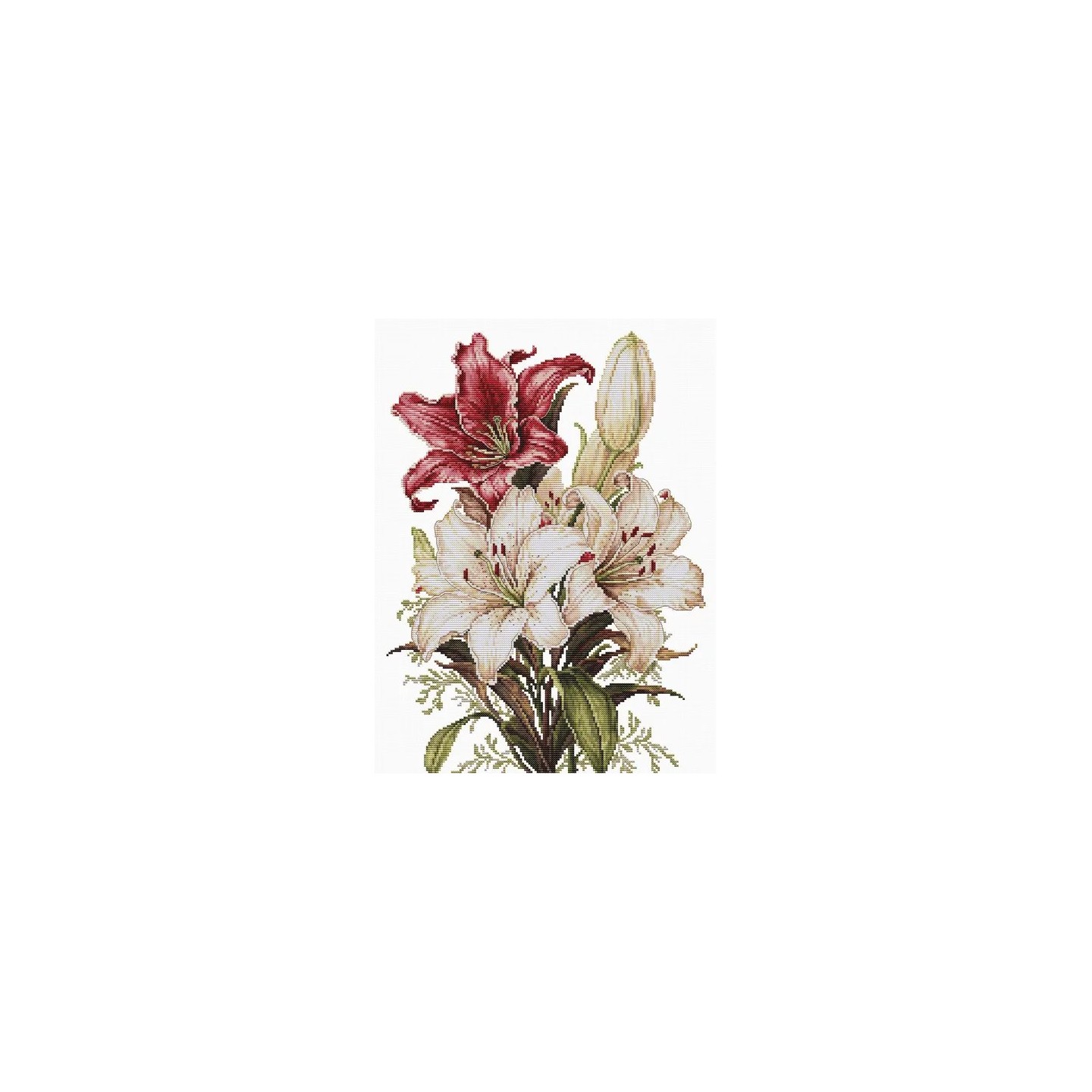 Luca-S Kit de broderie Le parfum des lys