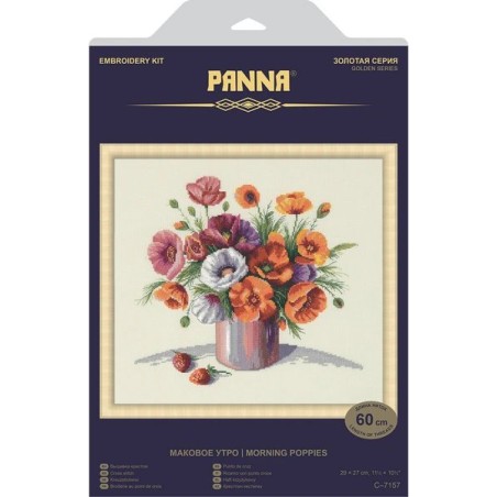 Embroidery kit Morning poppies