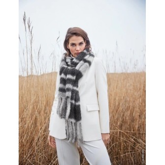 Lana Grossa Sjaal met franjes LB17M14