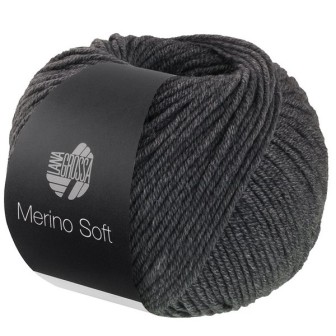 Lana Grossa Merino Soft 010 Donkergrijs
