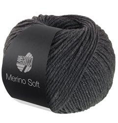 Lana Grossa Merino Soft 010 Donkergrijs