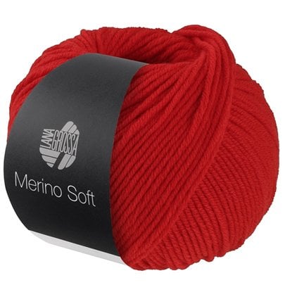 Lana Grossa Merino Soft 011 Helderrood
