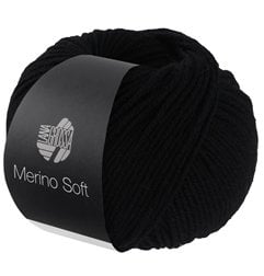 Lana Grossa Merino Soft 020 Zwart