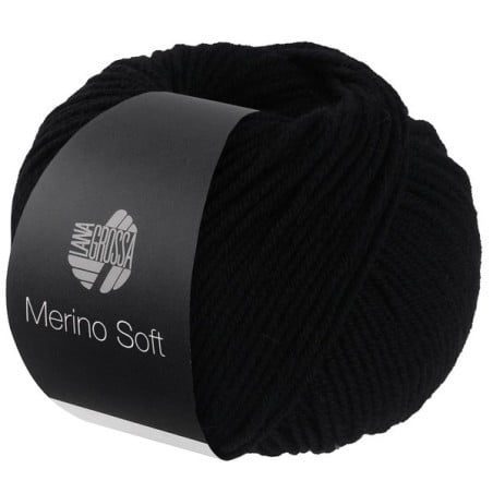Lana Grossa Merino Soft 020 Zwart