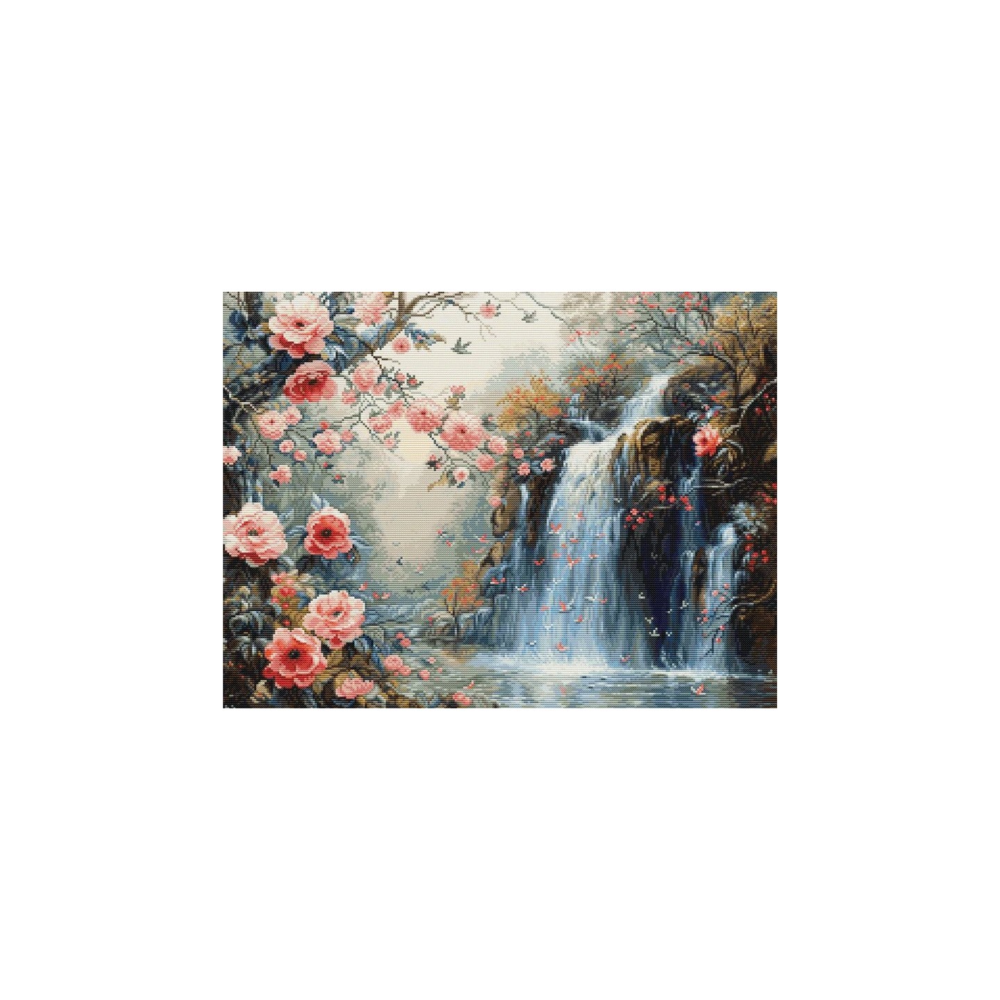 Luca-S Stickset Kristallklarer Wasserfall