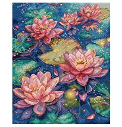 Stickset Seerose Stickset Seerose