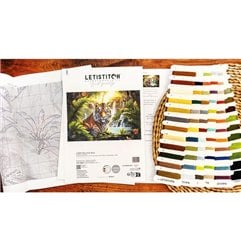 Kit de broderie Repos au bord de la cascade