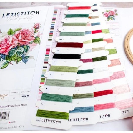 Embroidery kit Pink Bloom
