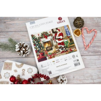 Luca-S Kit de broderie Intérieur du Père Noël