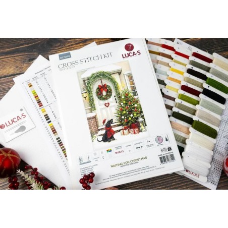 Borduurpakket Wachten op Kerstmis