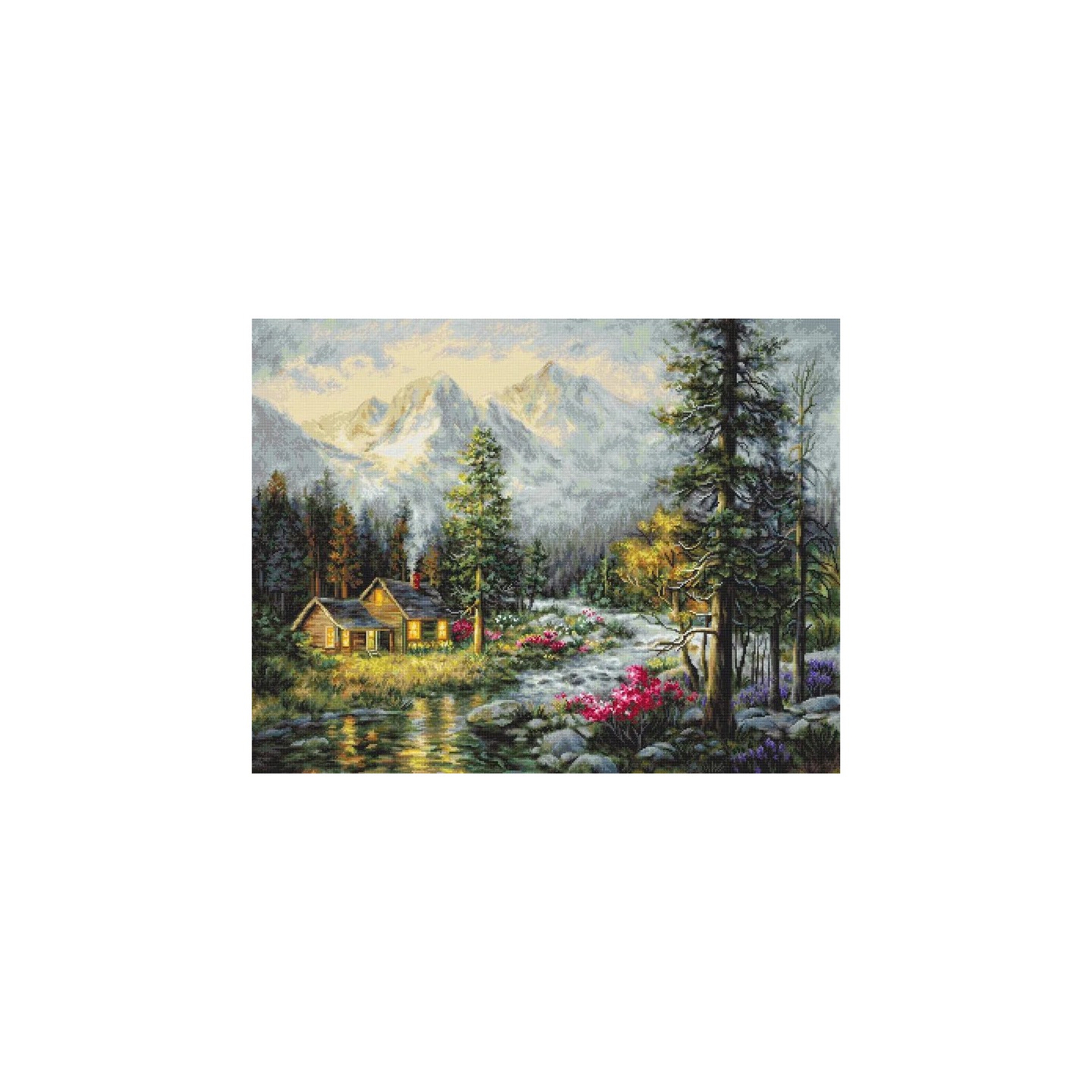 Luca-S Kit de broderie Cabane de camping