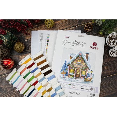 Embroidery kit Santa’S Shop