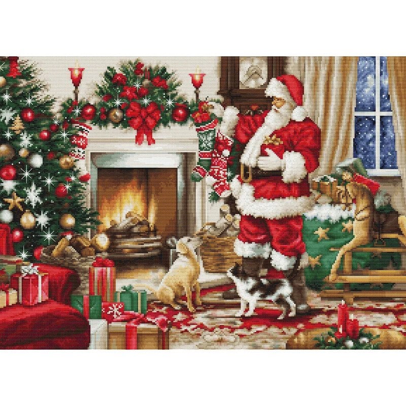 Borduurpakket Kerstman interieur Borduurpakket Kerstman interieur