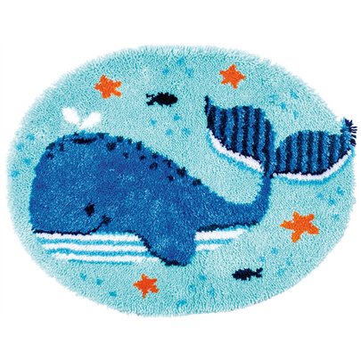 Latch hook rug kit Whales fun 191853