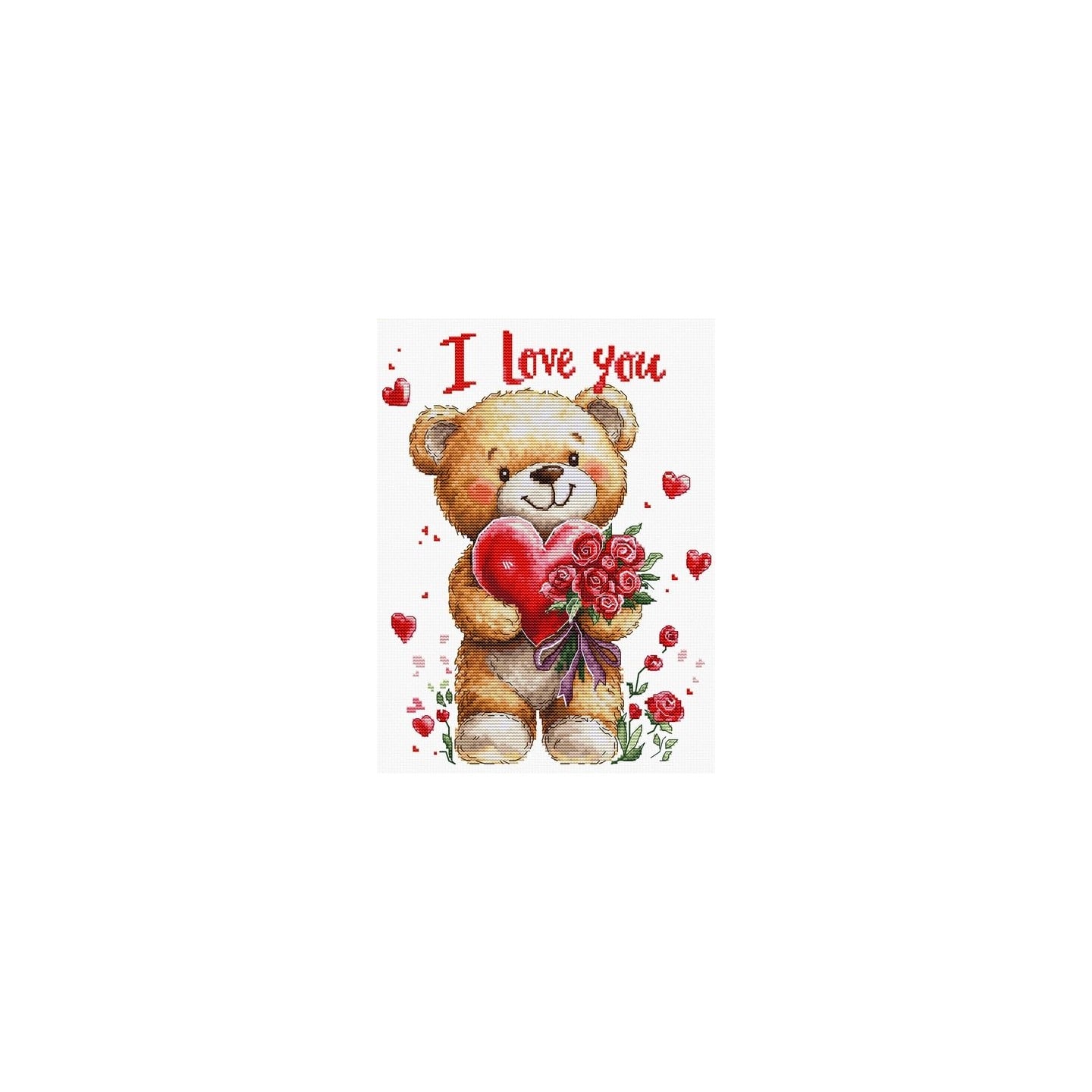 Borduurpakket Boeket van liefde