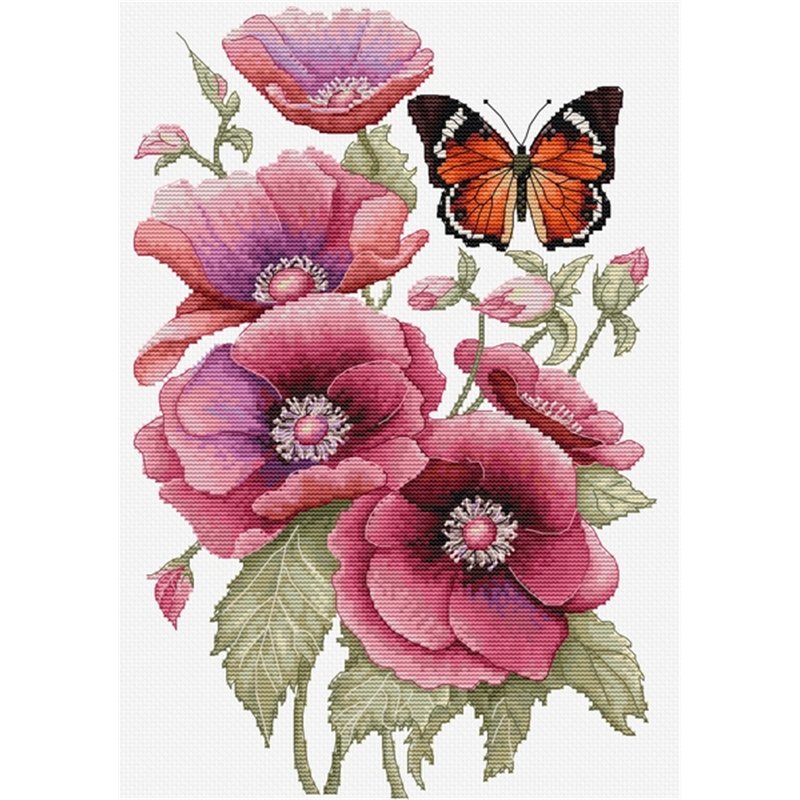 Embroidery kit The Scent of Anemones Embroidery kit The Scent of Anemones