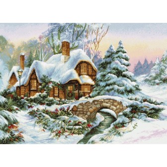 Borduurpakket Winterlandschap
