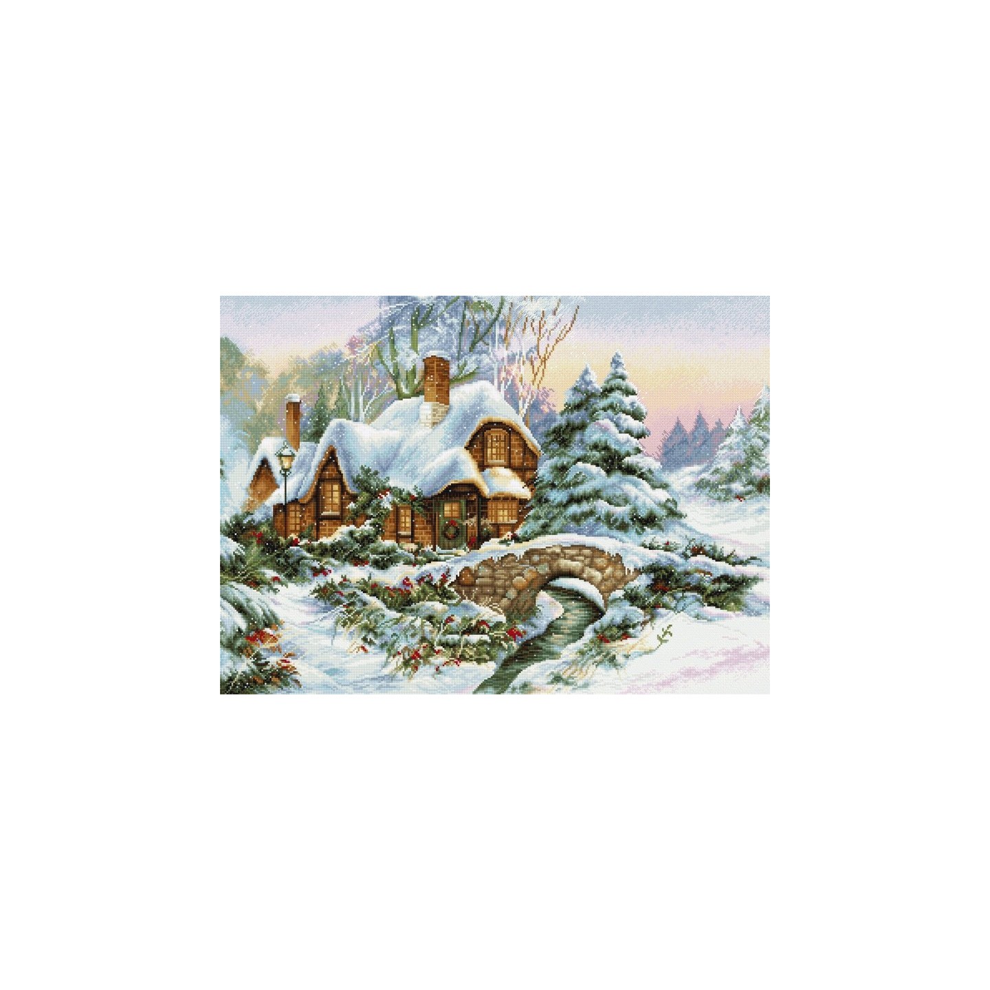 Stickset Winterlandschaft
