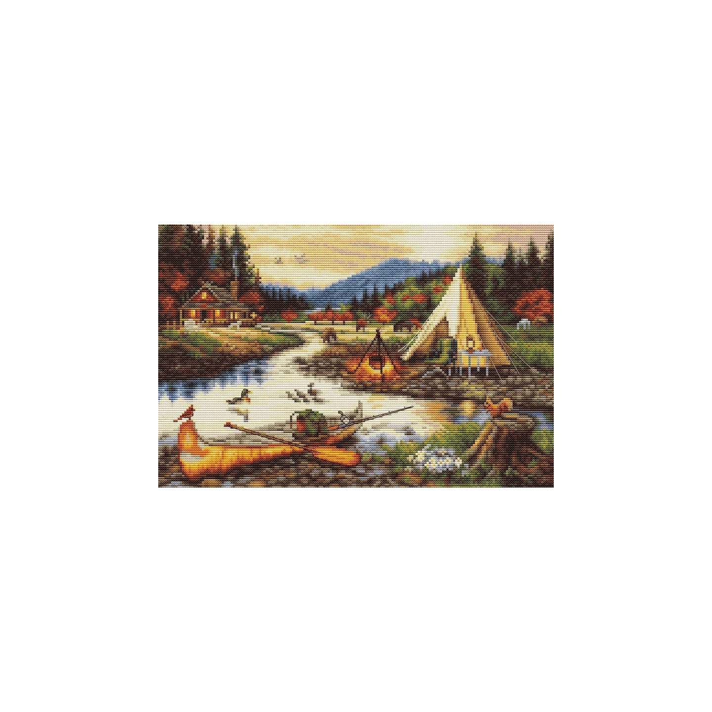 Embroidery kit Gold Creek