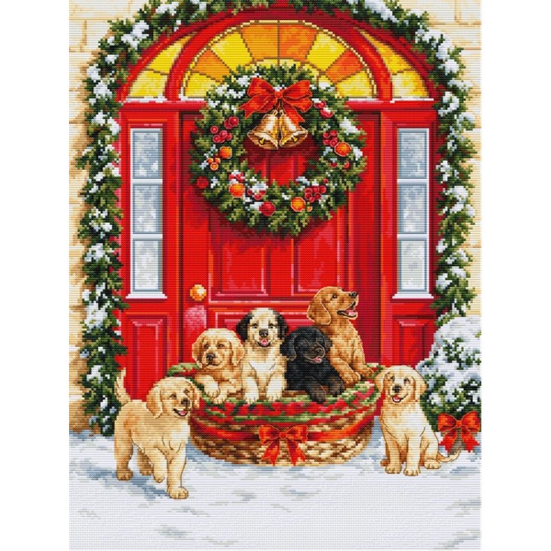 Kit de broderie Livraison du Père Noël Kit de broderie Livraison du Père Noël