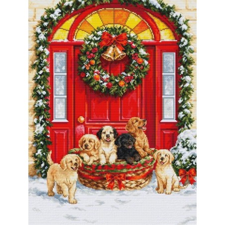 Stickset Weihnachtsmannlieferung