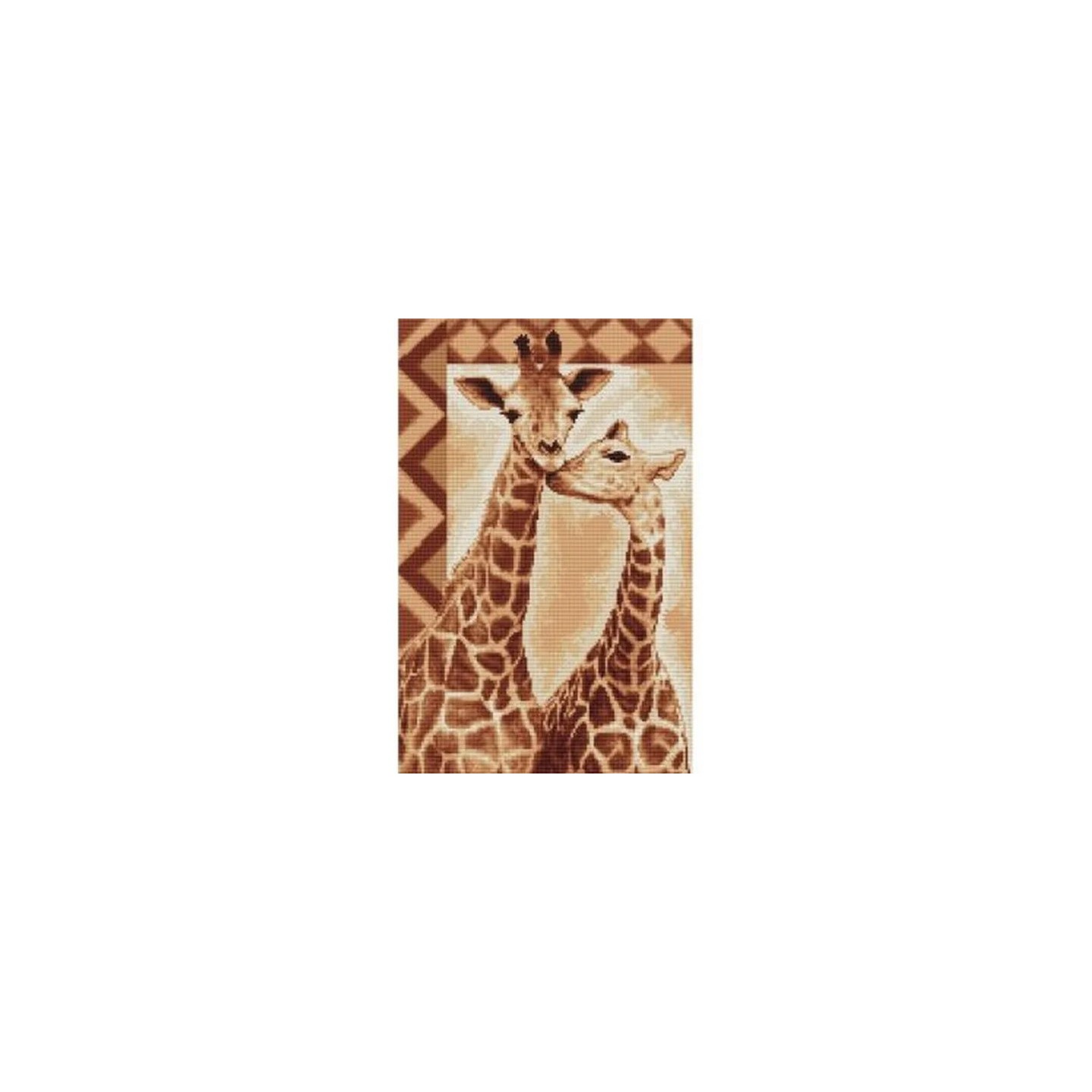 Kit de broderie girafes