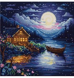 Kit de broderie Nuit de printemps Kit de broderie Nuit de printemps