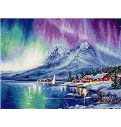 Stickset Nordlichter (petit point) Stickset Nordlichter (petit point)