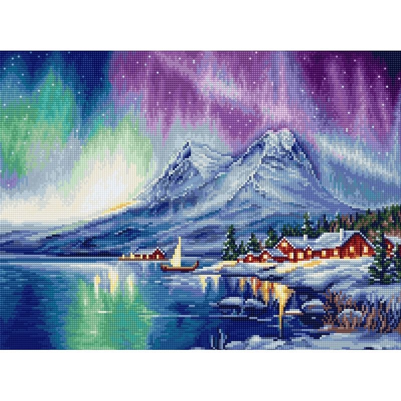 Stickset Nordlichter (petit point) Stickset Nordlichter (petit point)