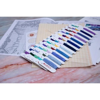 Kit de broderie Aurores boréales (petit point)
