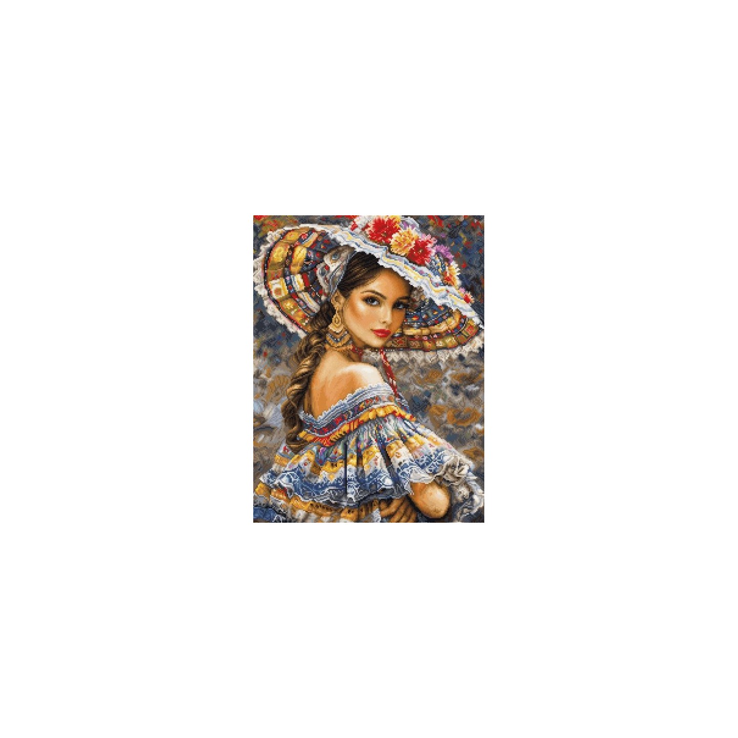Stickset Das mexikanische Fest (petit point)