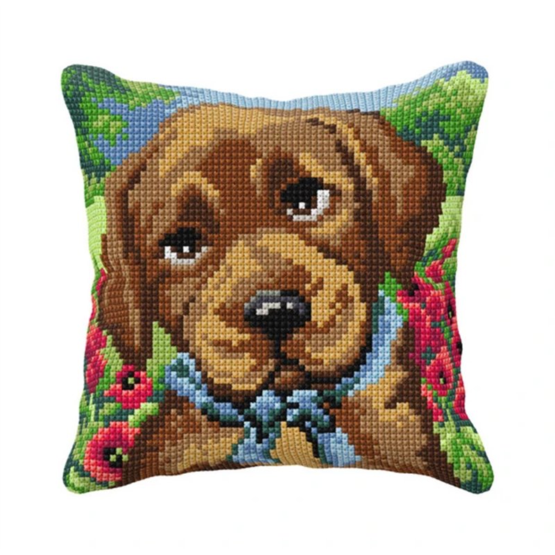 Kit coussin au point croix Chiot 99106 Kit coussin au point croix Chiot 99106