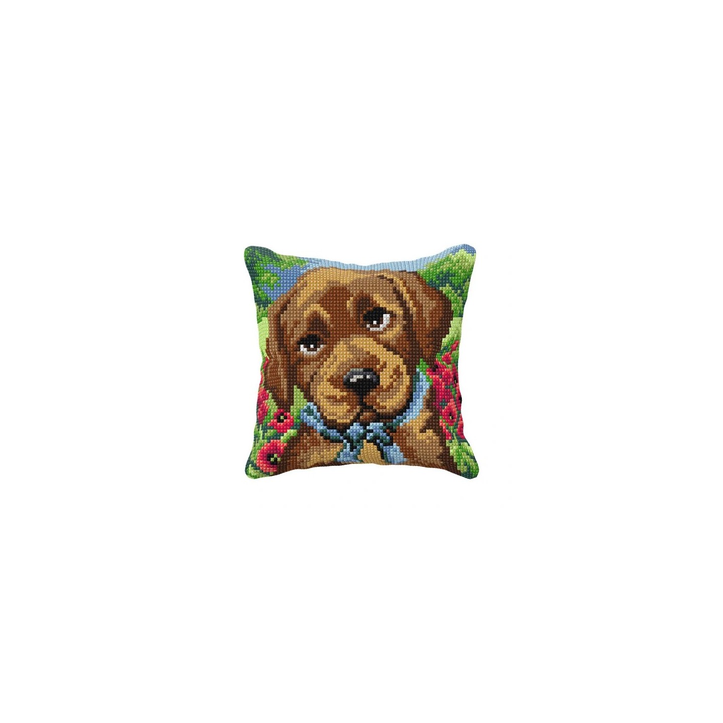 Cross stitch cushion kit Puppy 99106