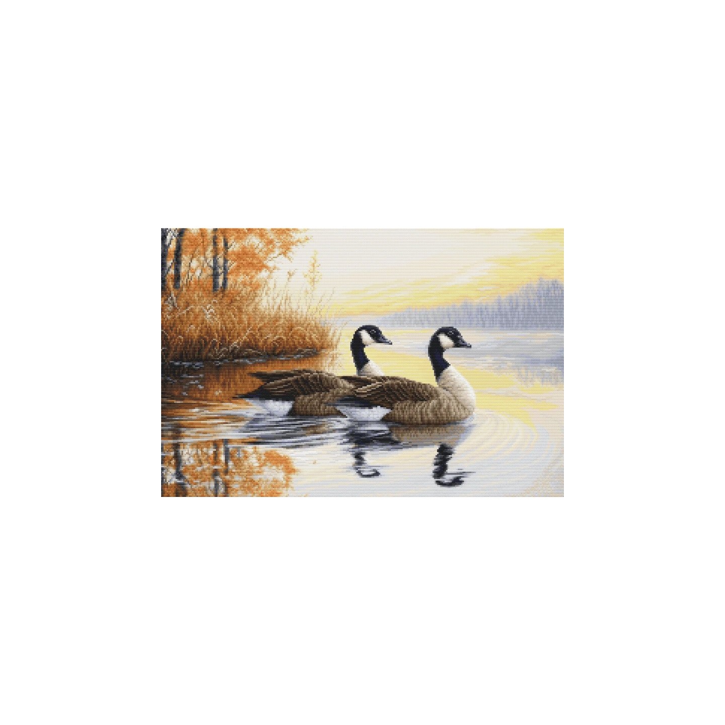 Embroidery kit Autumn Reflections