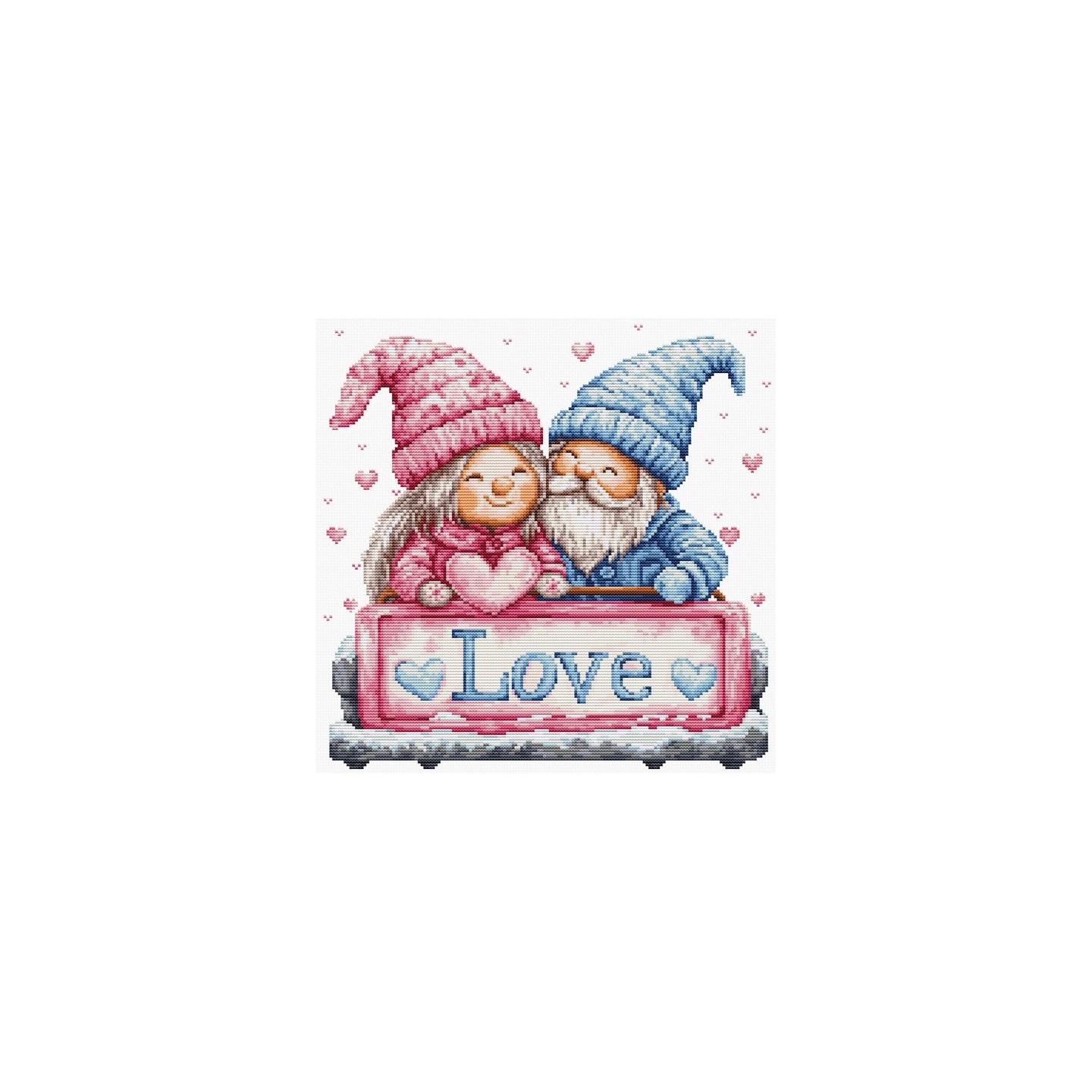 Kit de broderie l'amour d'hiver
